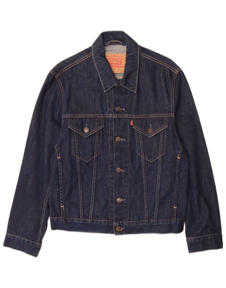 Levi's Veste en jean pour homme UK 36 Small Bleu marine Coton