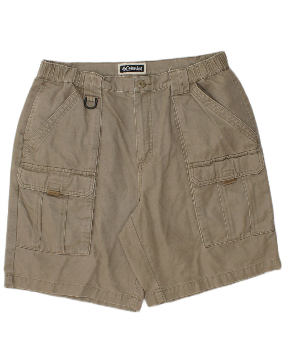 Columbia Short Cargo Homme W34 Large Kaki Coton