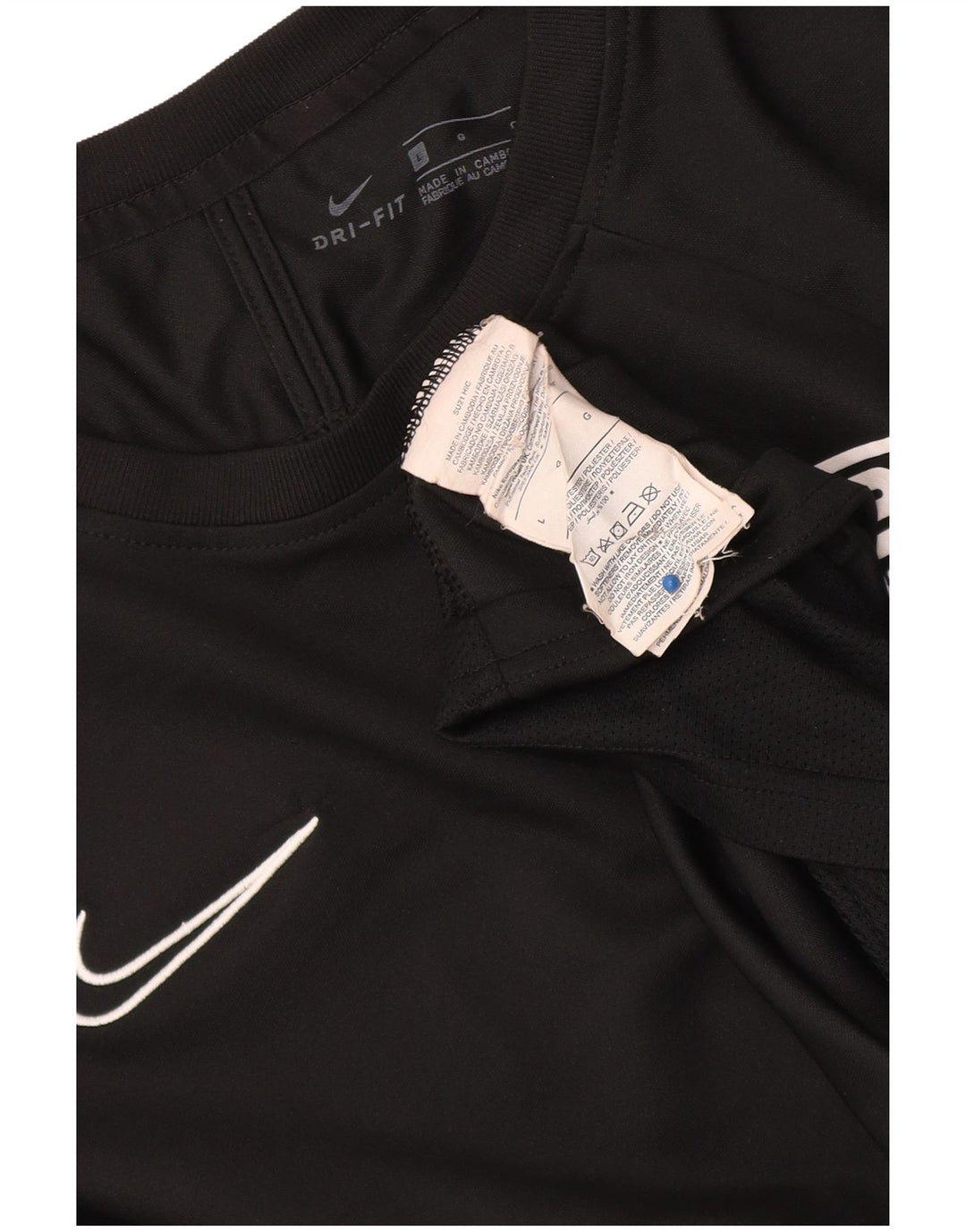 Nike Hommes Dri Fit Graphic T-Shirt Haut Large Noir Colorblock Polyester