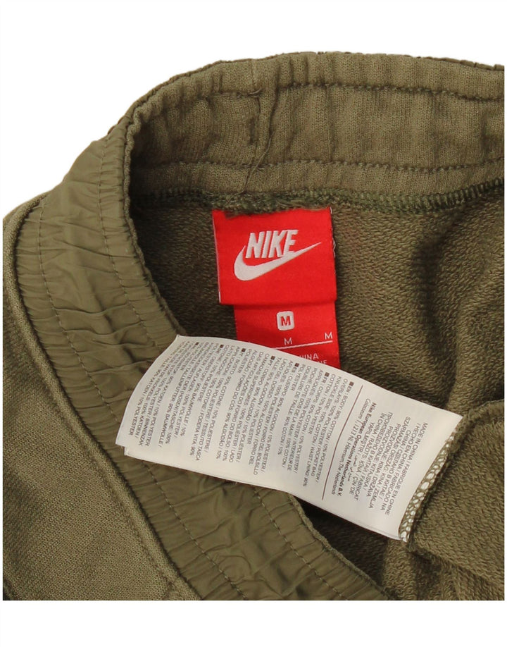 NIKE Short de sport graphique pour homme en coton kaki moyen