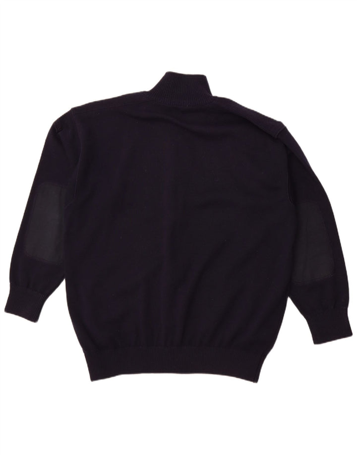 BLUE DRAKE Cardigan Homme Pull XL Bleu Marine Laine