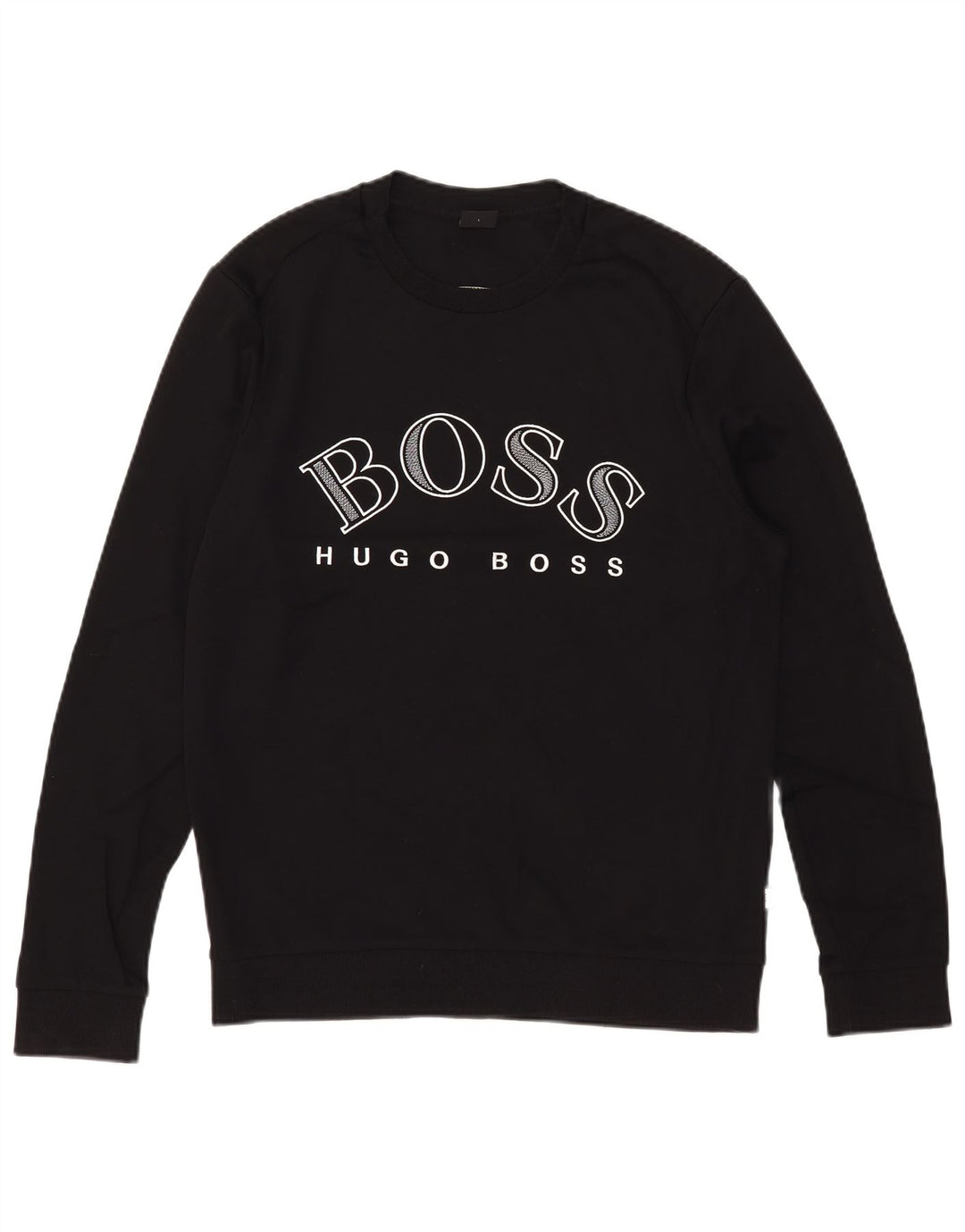 Hugo Boss Pull-over graphique pour hommes, grand coton noir