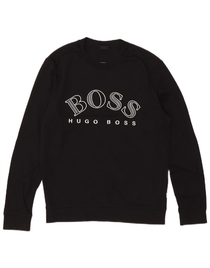 Hugo Boss Pull-over graphique pour hommes, grand coton noir