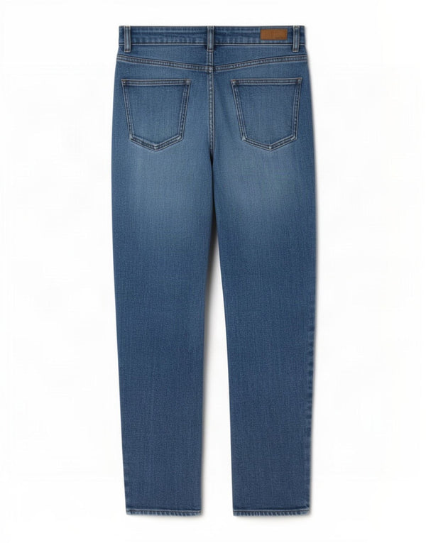 Fat Face Womens Girlfriend High Waist Slim Jeans UK 10 Small W27 L27 Blue