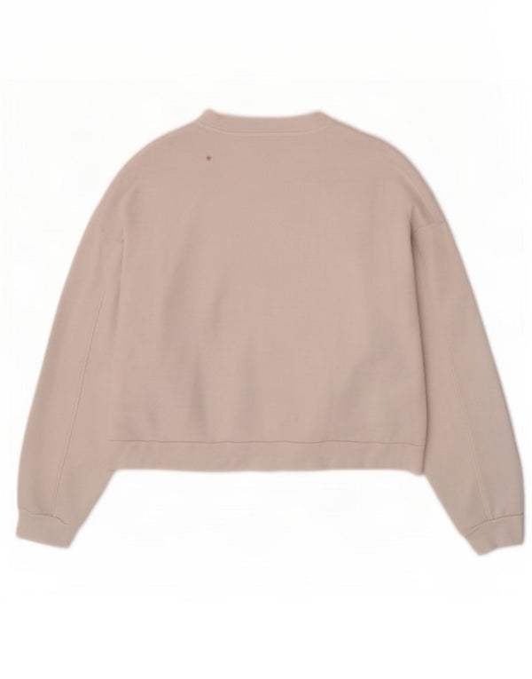 Levi's Sweat-shirt oversize Crop Graphic pour femme UK 14 Blanc moyen