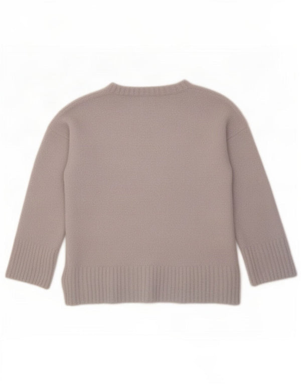 Oasis Pull surdimensionné à col en V pour femme UK 10 Petit Gris Polyamide