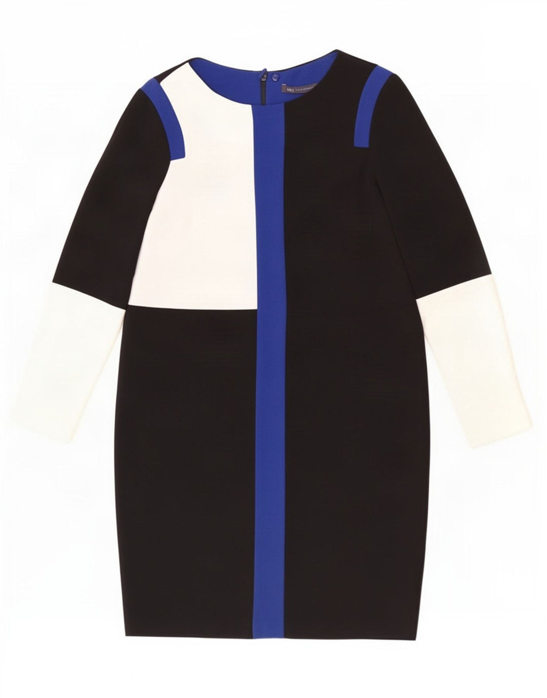 Marks & Spencer Robe droite pour femme UK 12 Medium Black Colourblock