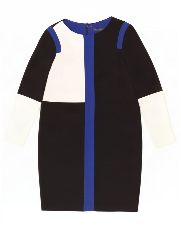 Marks & Spencer Robe droite pour femme UK 12 Medium Black Colourblock