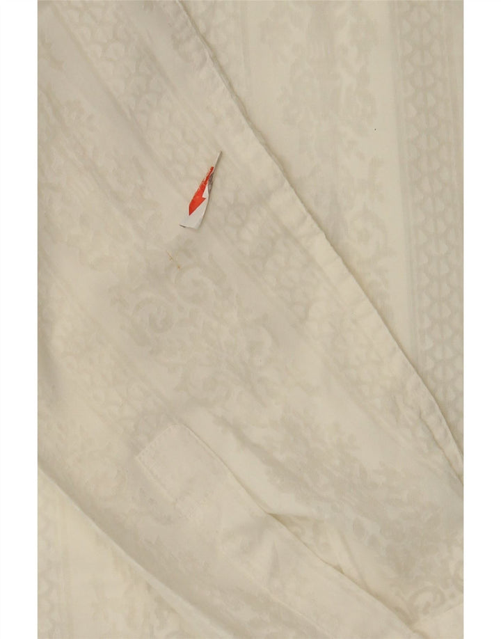 Chemise femme vintage UK 12 Medium White Paisley