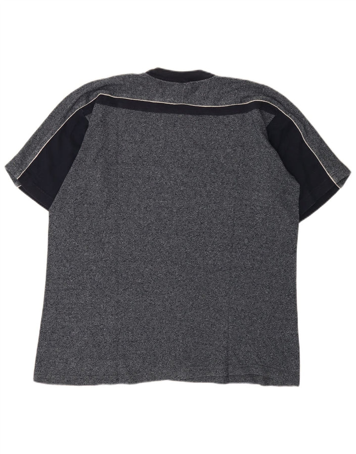 Champion T-Shirt Homme Top XL Bleu Marine Moucheté