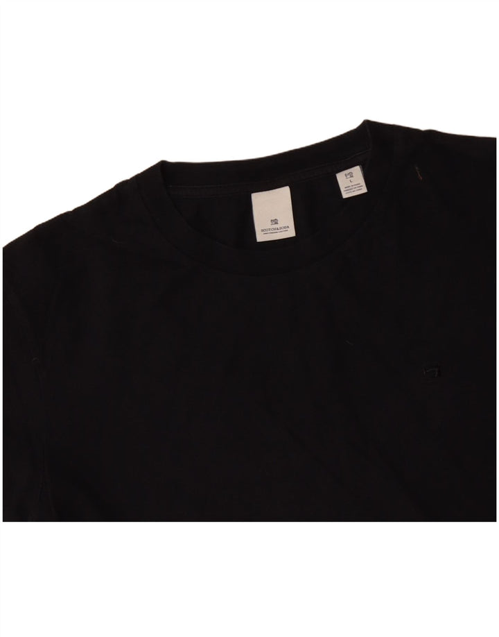 SCOTCH & SODA T-Shirt Homme Haut Large Noir Coton