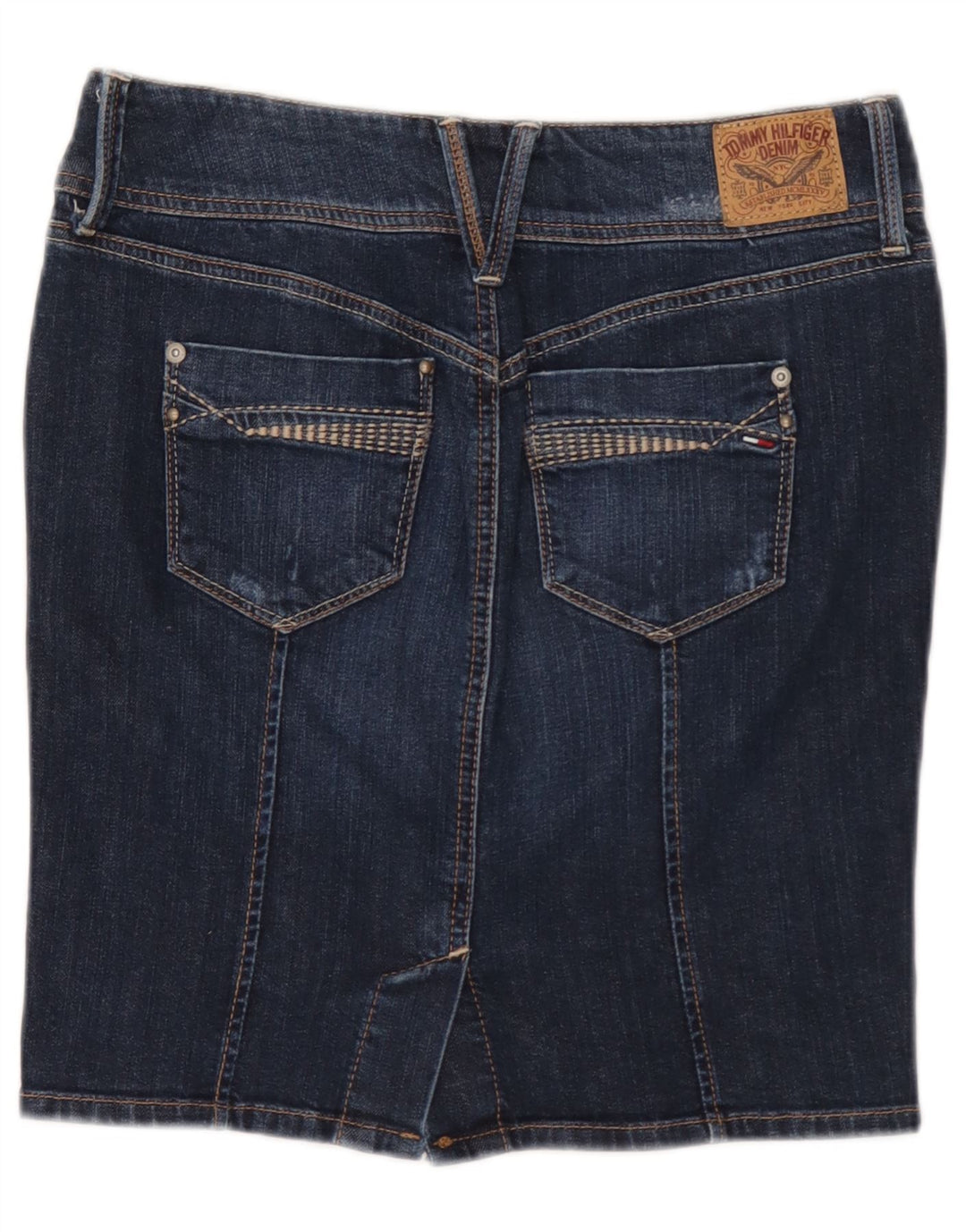 Tommy Hilfiger Femme Jupe En Jean Petit W27 Bleu Coton