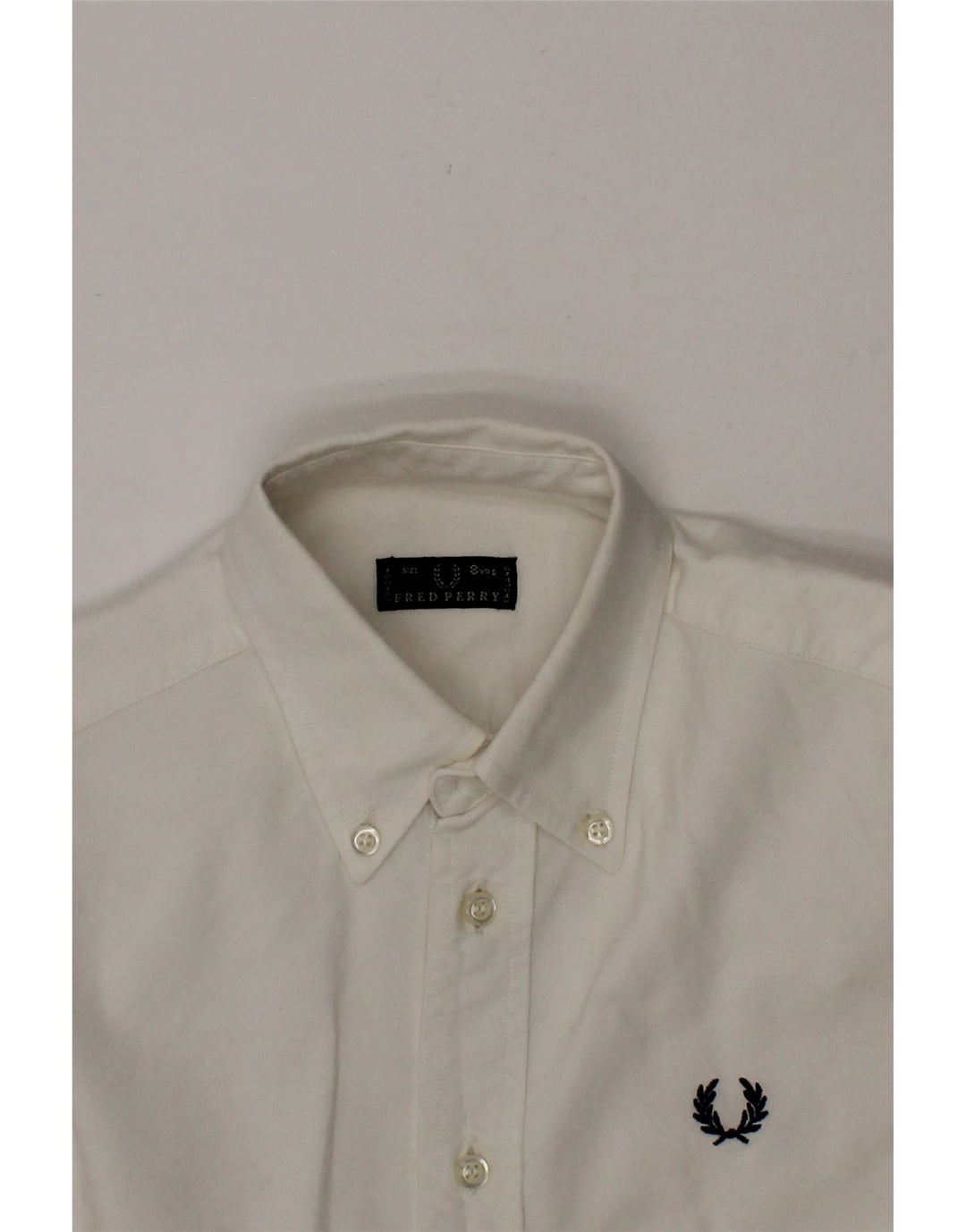 FRED PERRY Boys Shirt 7-8 Years White Cotton Vintage Fred Perry and Second-Hand Fred Perry from Messina Hembry 