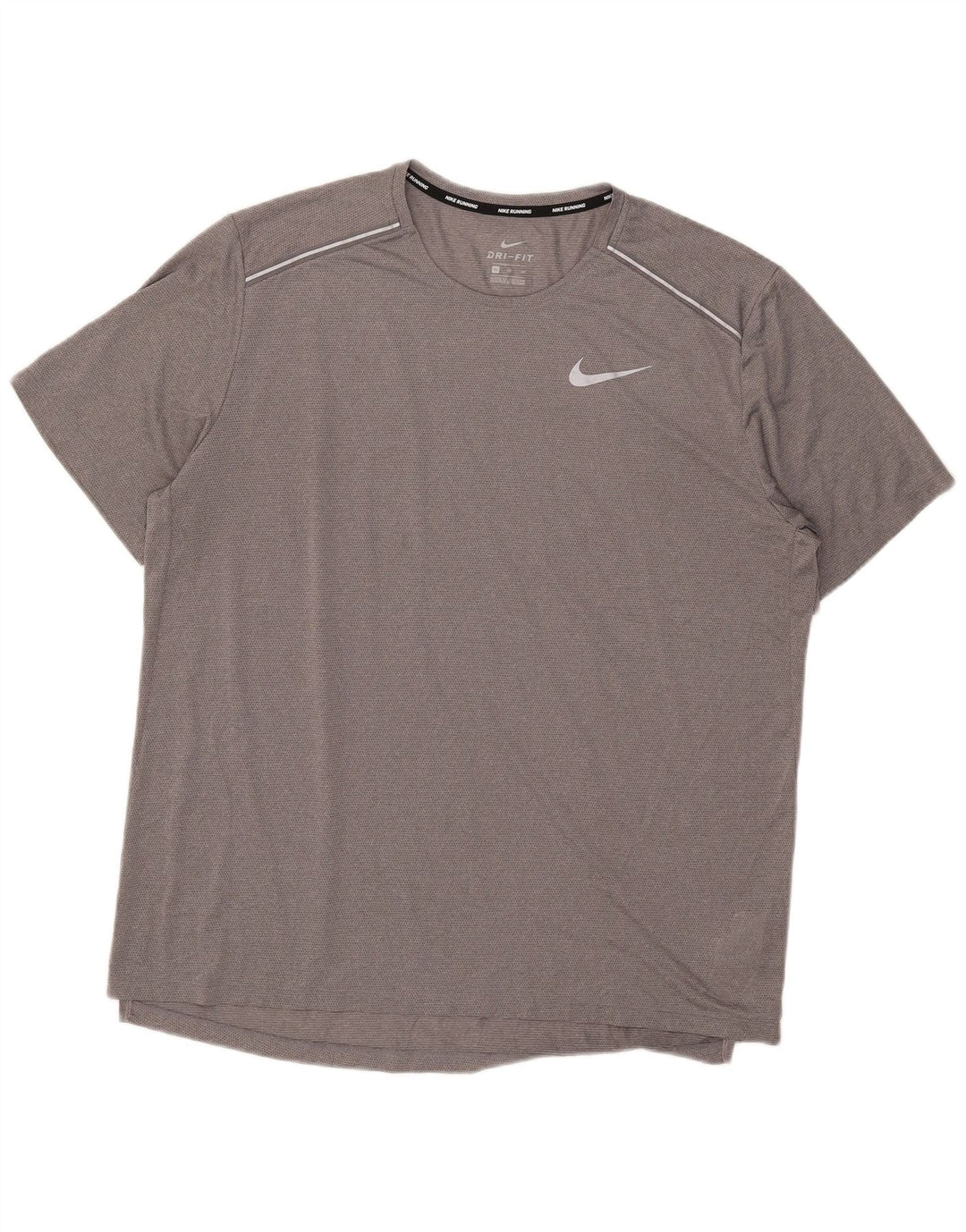 Nike Hommes Dri Fit T-Shirt Haut XL Gris Polyester