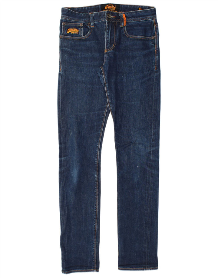 Superdry Jean Slim W28 L32 Bleu Coton Homme