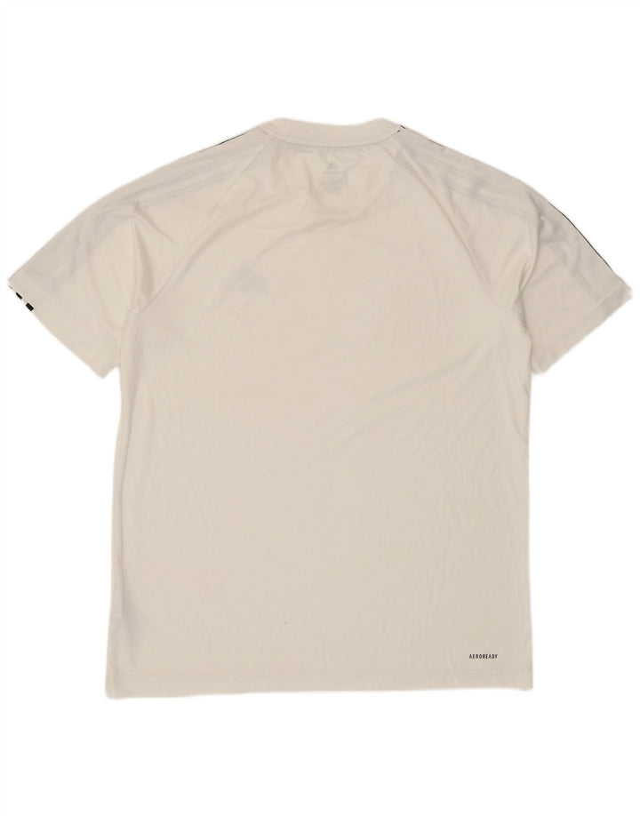 Adidas Hommes Aeroready T-Shirt Haut Moyen Blanc Polyester