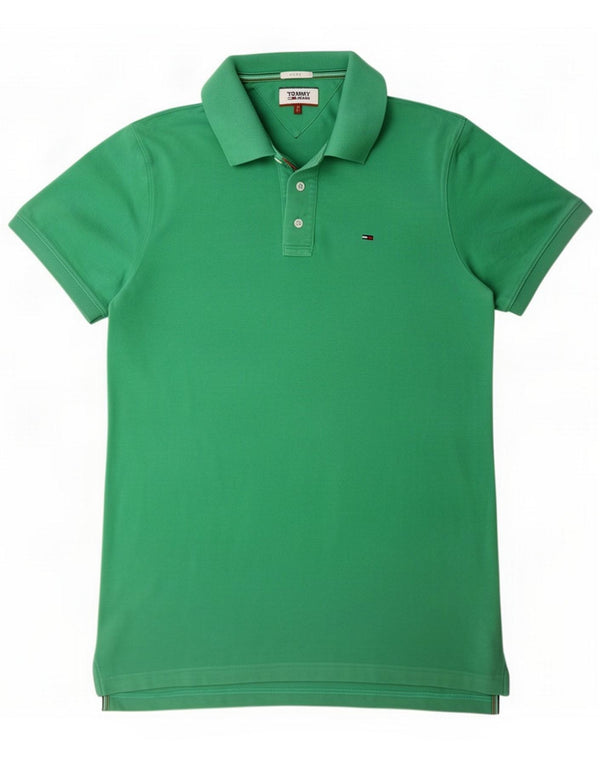 Tommy Hilfiger Polo slim fit pour homme en coton vert Large