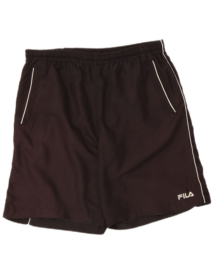 Fila Short de Sport Homme XL Noir Polyester