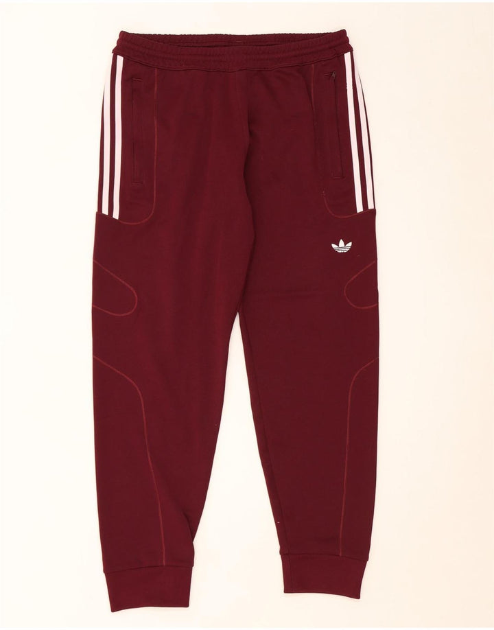 Adidas Pantalon de survêtement pour homme en polyester bordeaux moyen