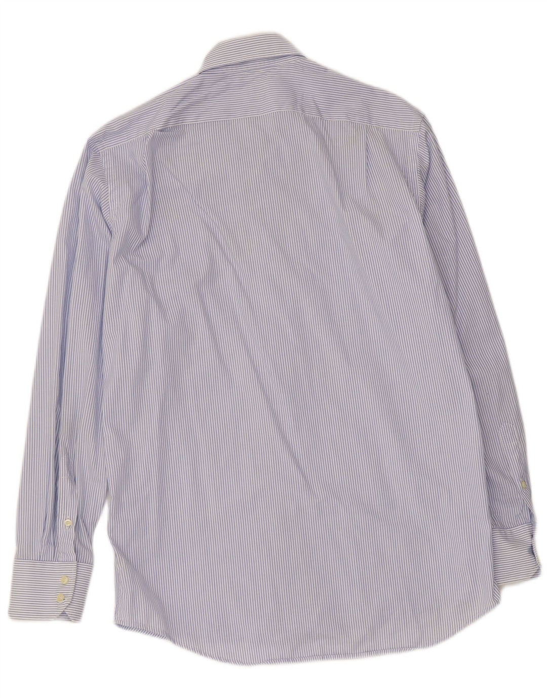 Lacoste Chemise homme Taille 39 Coton à fines rayures bleu moyen