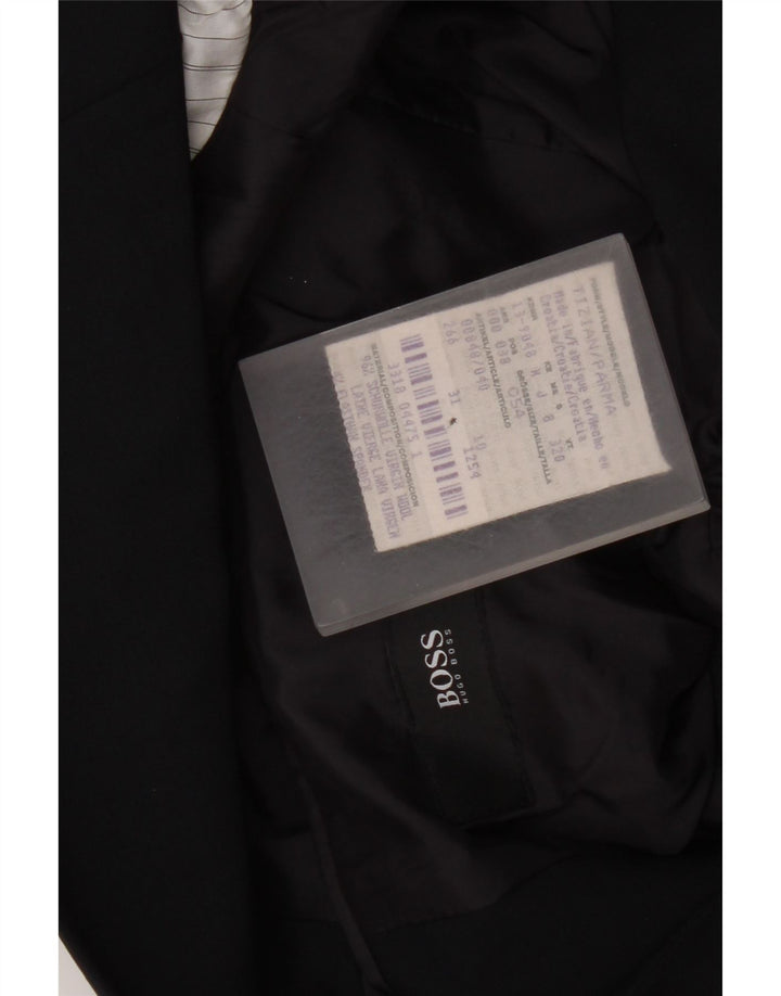 Hugo Boss Veste blazer à 2 boutons pour homme EU 54 2XL Bleu marine Laine vierge