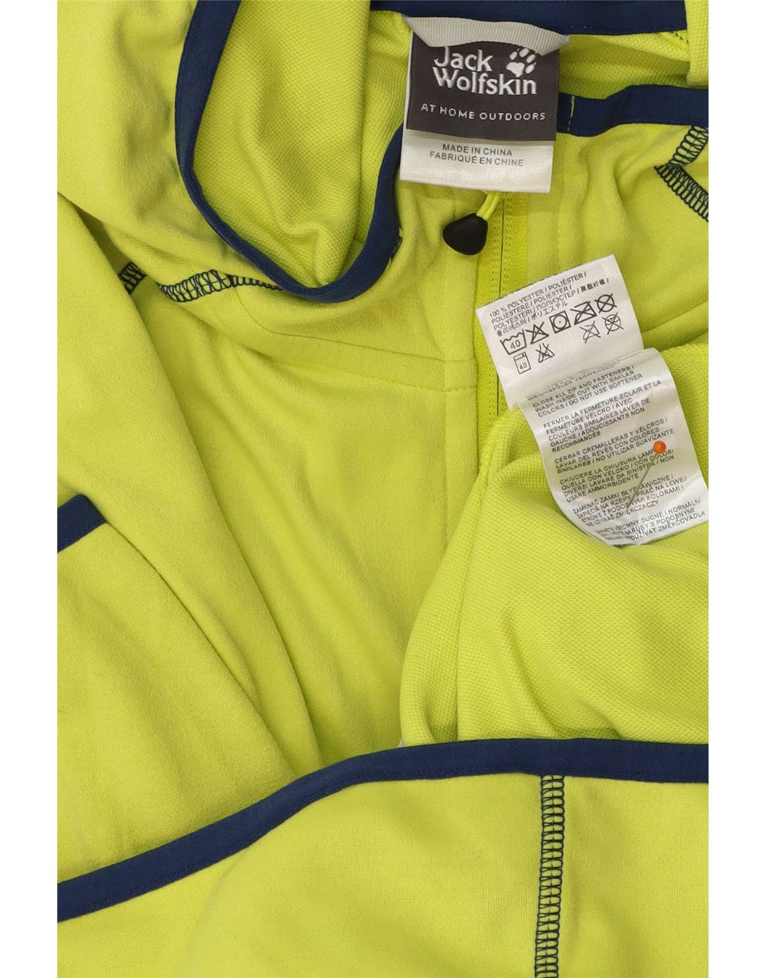 JACK WOLFSKIN Mens Zip Hoodie Sweater Medium Green Polyester