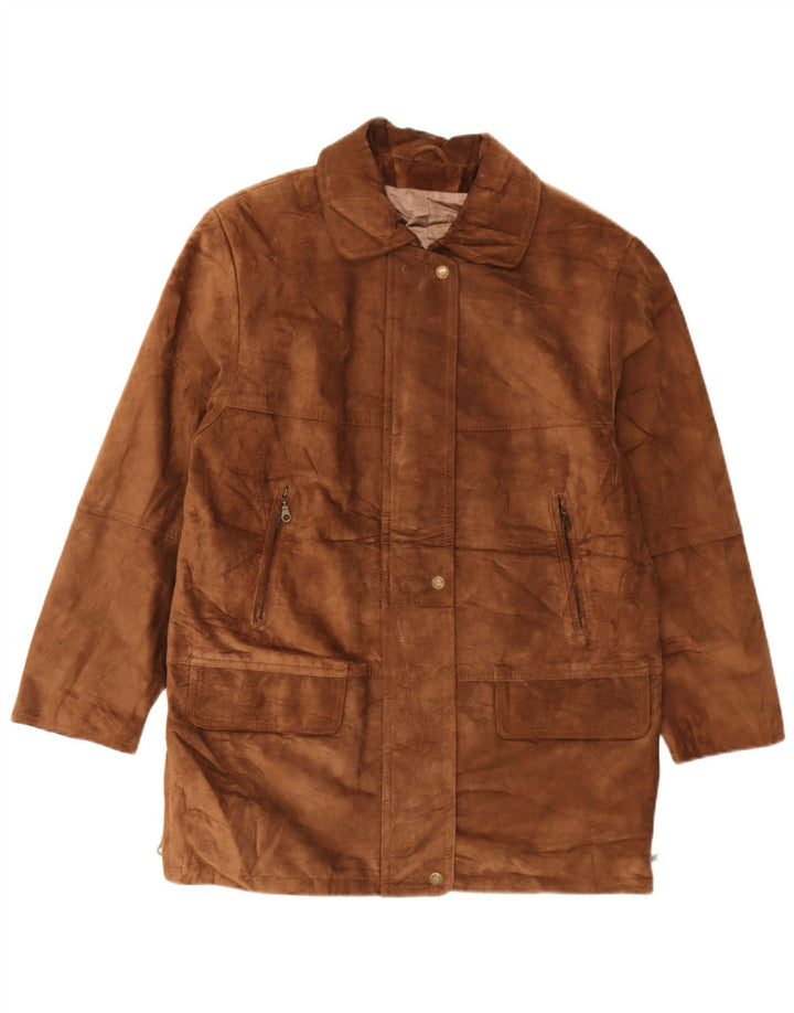 Sauria Pardessus en daim pour femme EU 44 XL Cuir marron