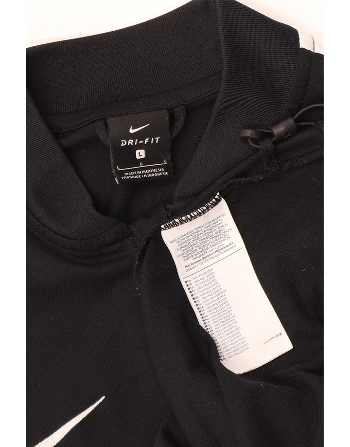 Nike Hommes Dri Fit Survêtement Top Veste Large Noir Colorblock Polyester