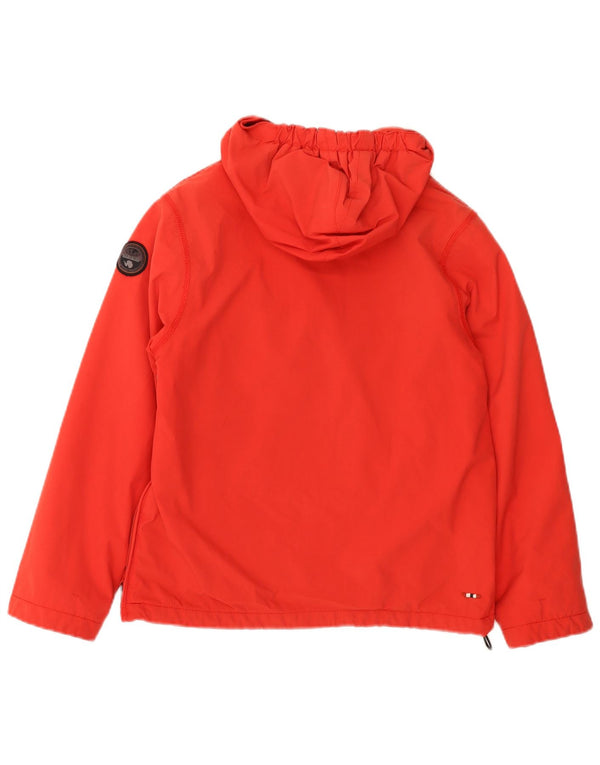 Napapijri Veste Anorak à Capuche Graphique Garçon 11-12 Ans Rouge Polyamide
