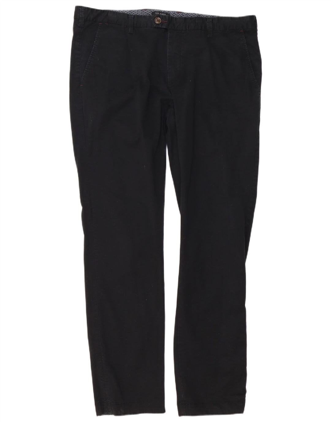 Ted Baker Pantalon de Costume Slim Homme W38 L34 Coton Noir