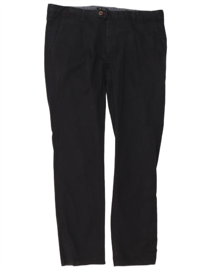 Ted Baker Pantalon de Costume Slim Homme W38 L34 Coton Noir