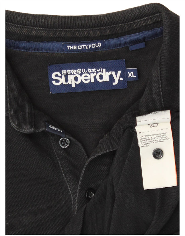 SUPERDRY Polo Homme XL Noir Coton