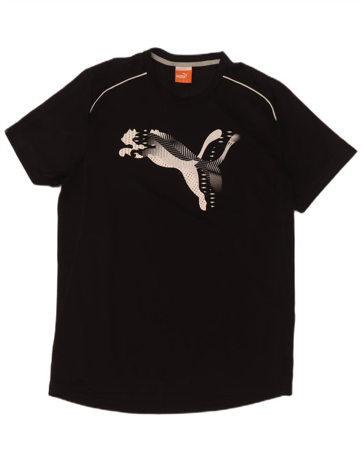 Puma T-shirt graphique pour hommes, grand, noir, polyester