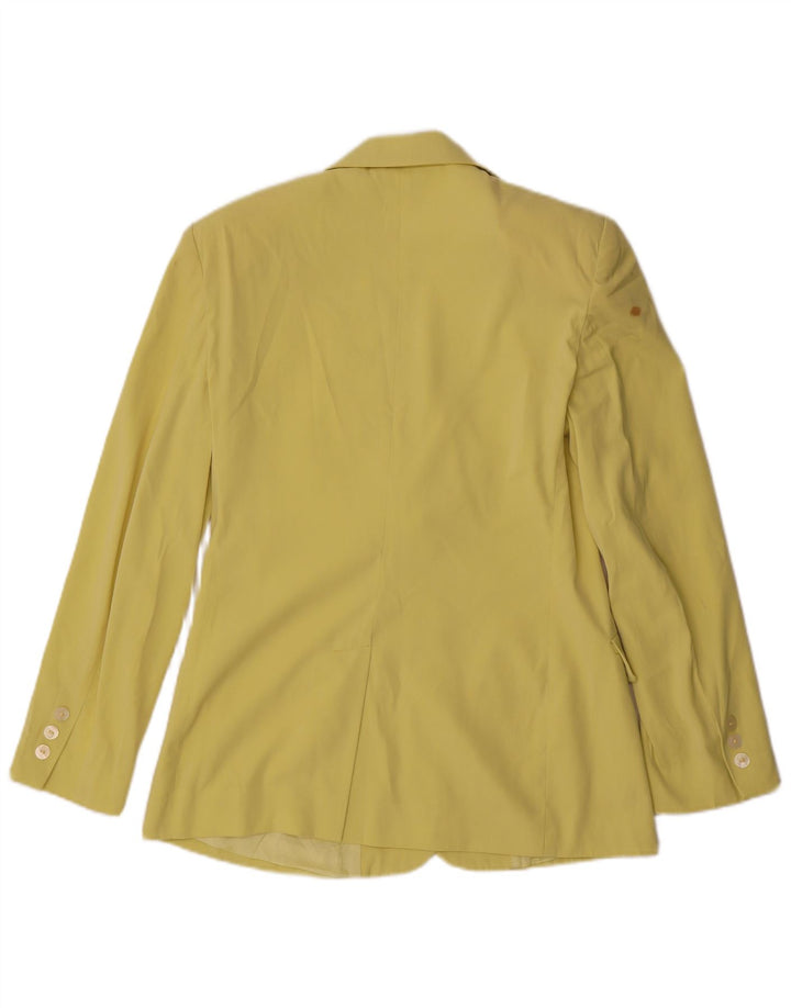 Benetton Veste Blazer 2 Boutons Femme IT 44 Vert Moyen Polyester