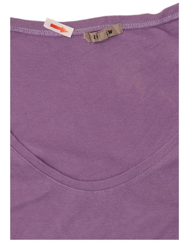 Jigsaw Haut à manches longues pour femmes UK 10 Small Violet