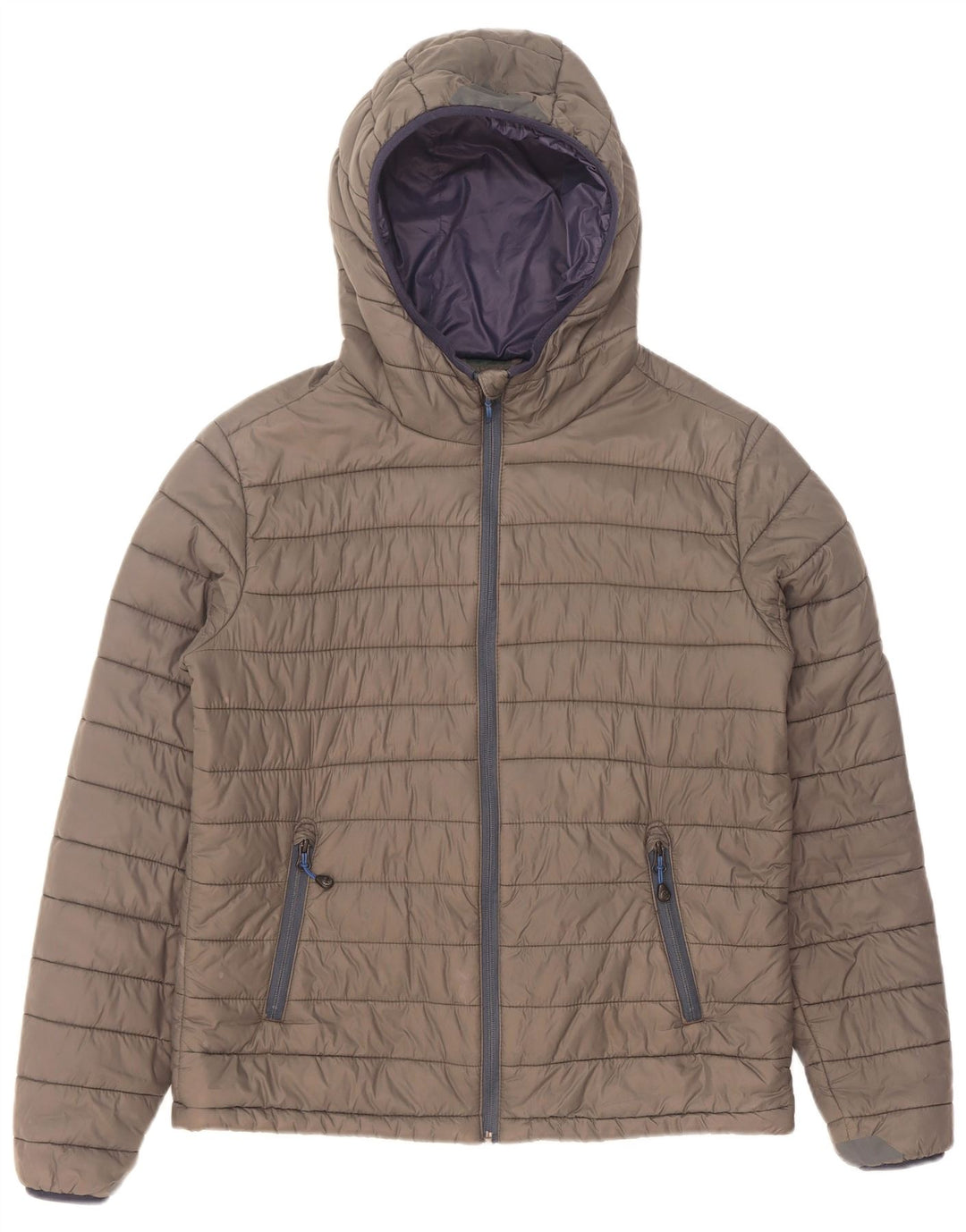 North Sails Veste matelassée à capuche pour hommes UK 36 Small Grey Nylon