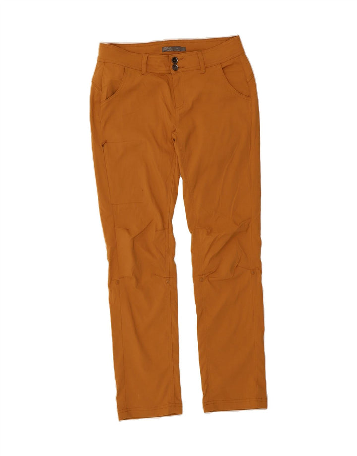 PRANA Womens Slim Casual Trousers US 6 Medium W30 L30 Brown Vintage Prana and Second-Hand Prana from Messina Hembry 
