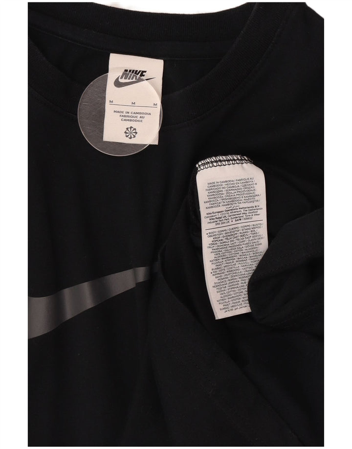 Nike T-shirt graphique pour homme en coton noir moyen