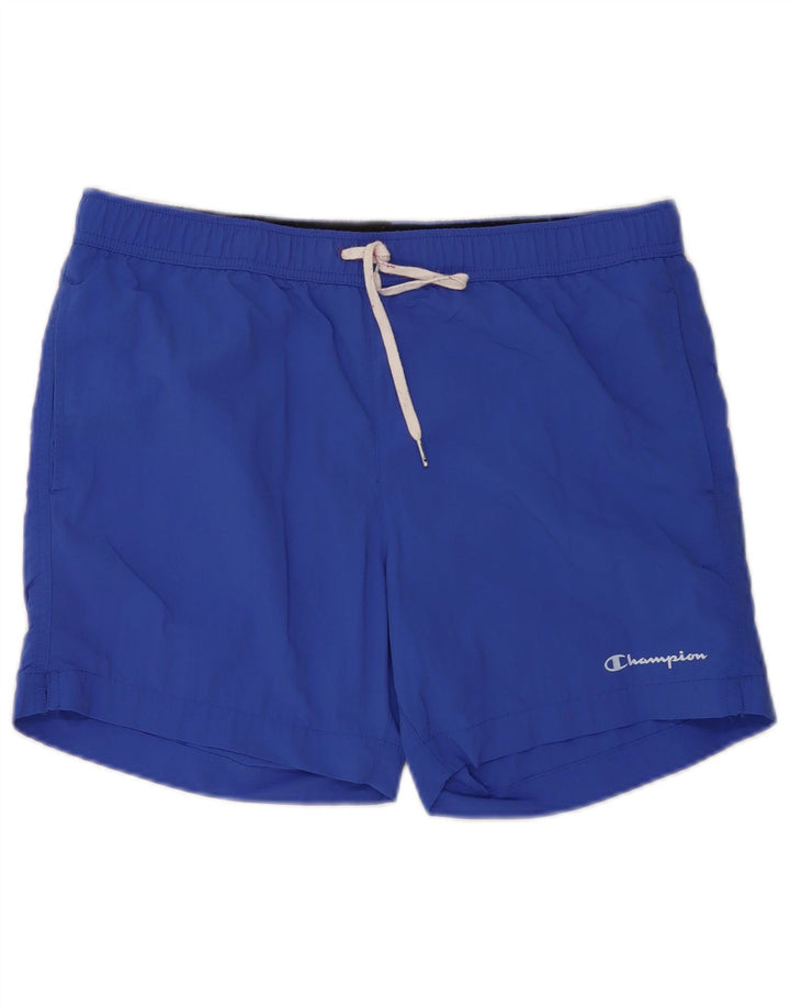 Champion Short de Bain Homme Large Bleu Polyamide