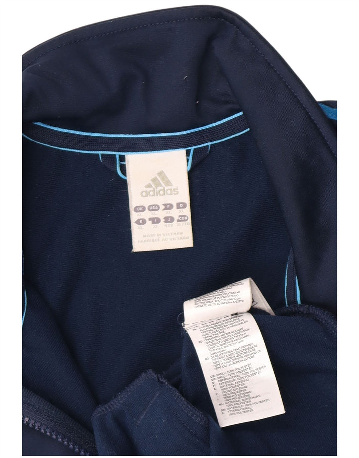 Adidas Veste de survêtement pour homme XL Bleu marine Polyester