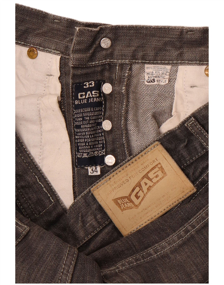 Gas Jean droit Memphis homme W33 L30 gris coton