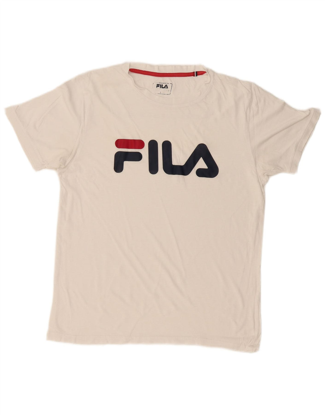FILA T-Shirt Graphique Homme Grand Blanc