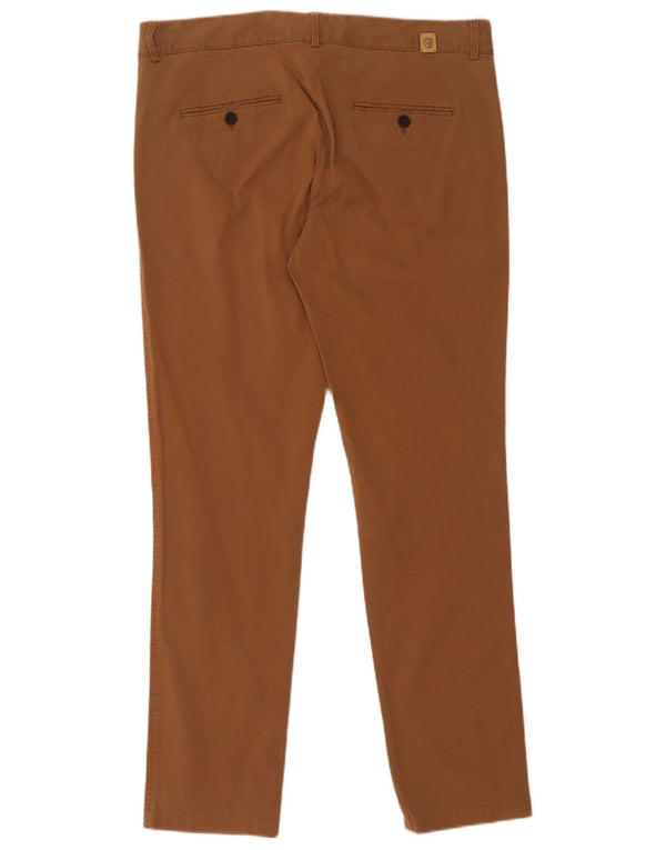 Massimo Dutti Pantalon Chino Slim Femme EU 40 Moyen W30 L30 Beige