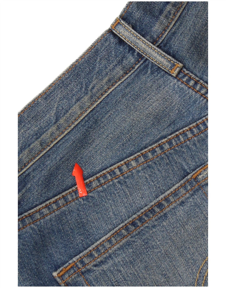 Levi's Short en Jean 501 Distressed Femme W26 Petit Bleu Coton