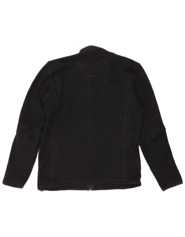 MARKS & SPENCER Veste polaire surdimensionnée pour femme UK 10 Small Noir Polyester