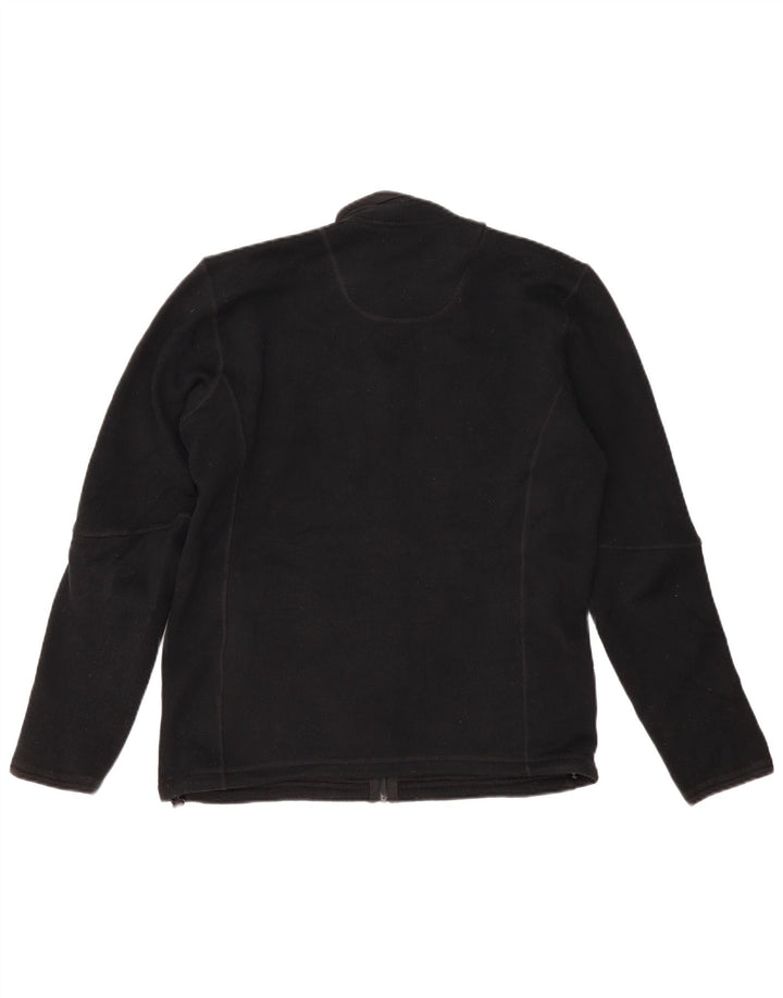 MARKS & SPENCER Veste polaire surdimensionnée pour femme UK 10 Small Noir Polyester