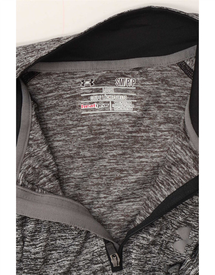 Under Armour Haut de Survêtement Heat Gear Pullover Homme Gris Moucheté
