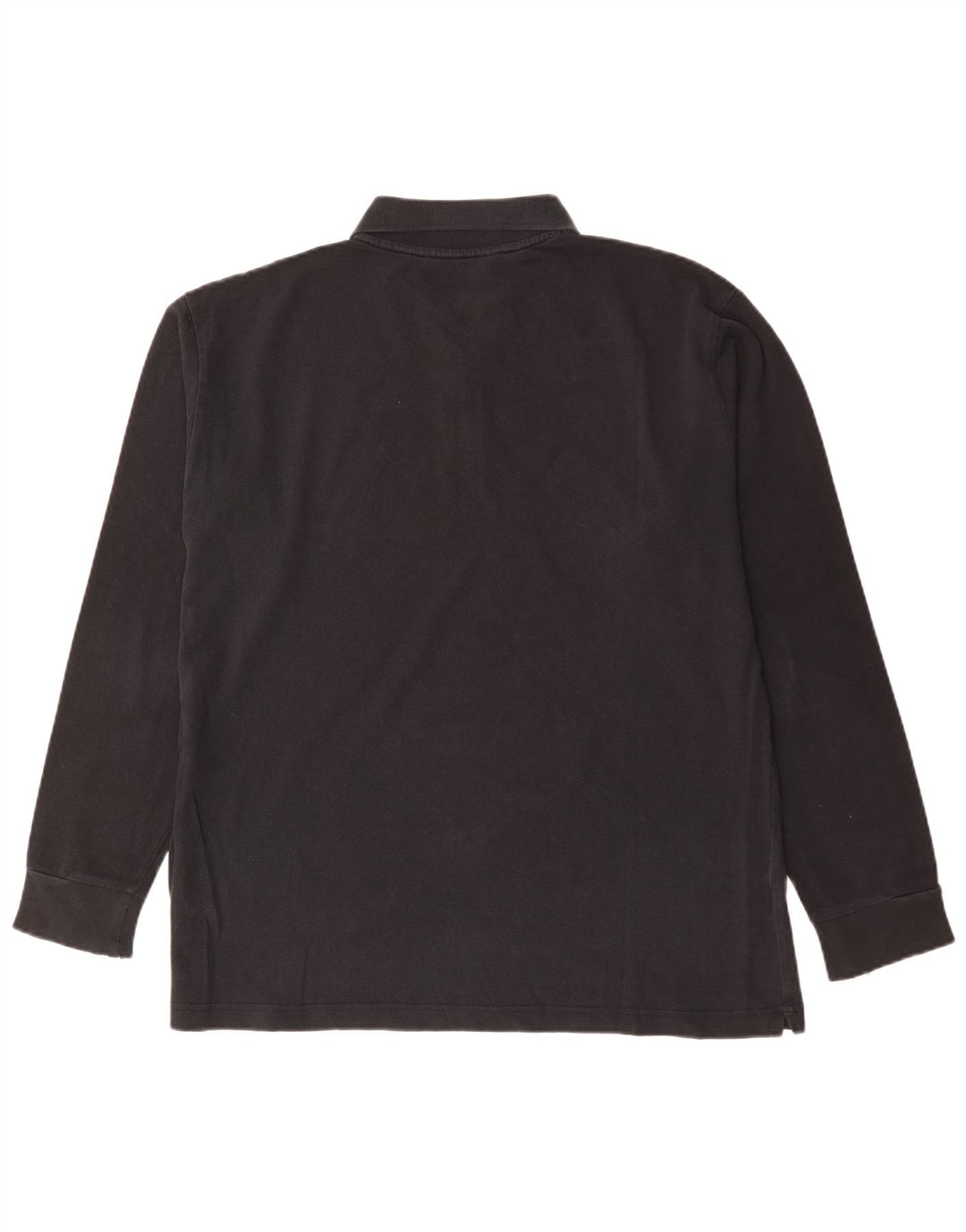 KAPPA Polo à Manches Longues Homme XL Noir Coton