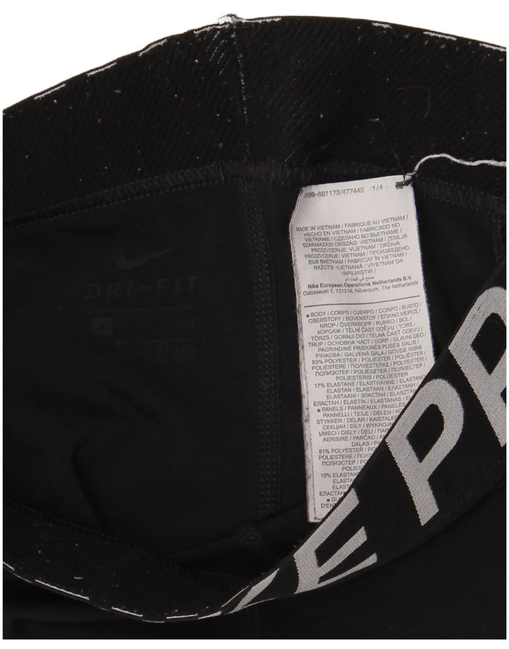 Nike Legging graphique pour femme UK 8 Small Noir Polyester