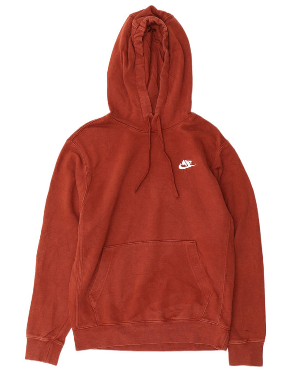 Nike Pull à capuche pour homme Petit coton marron